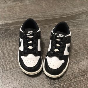 Nike Dunk Low Kids Black and White Sneakers